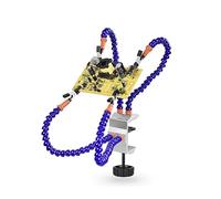 The Third Hand Desktop Clamp Soldering Third Hand Tool 4Pcs Flexible Arms Welding Holder Helping Hands for PCB Repair Rework Station (Color : SN4SB)