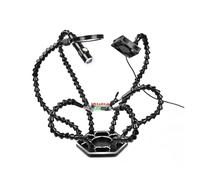 The third hand Electronic board welding flexible arm welding station electronic maintenance welding tool with lamp fan six-claw welding station workbench(N-SS6LMF-BK96-clawweldingtablelampmirrorfanbla