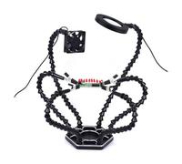 The third hand Electronic board welding flexible arm welding station electronic maintenance welding tool with lamp fan six-claw welding station workbench(N-SS6LF-BK9blacksix-clawlampfansolderingstatio