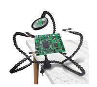 The Third Hand Five-Claw Magnifying Glass Soldering Station Auxiliary Fixture Universal Flexible Bracket PCB Circuit Board Clip Fixed Workbench(5prongsblack)