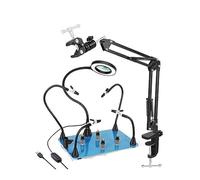 The Third Hand Removable Magnetic PCB Circuit Board Fixed Fixture Soldering Third Hand Welding Station Soldering Holder Repair Tools (Color : 9AB-S)