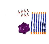 The Third Hand Six-jaw Multi-Function Aluminum Alloy Welding Platform PCB Welding Universal Arm Multi-jaw Workbench Model Maintenance Tool (Color : 02)