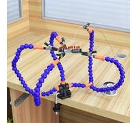 The Third Hand Soldering Station Fixture PCB Circuit Board Soldering Tool Electric Iron Welding Station Auxiliary Bracket Holder Universal Fixture(5Claw[ZhuoClamp])