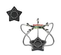 The Third Hand Soldering Third Hand with 3X LED Lighting Magnifying Glass Soldering Helping Hands Tool Welding Repair Workbench (Color : NEW-5star, Size : 3X_55MM)