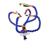 The Third Hand Table Clamp Soldering Helping Hand Third Hand Tool Soldering Station USB Illuminated Magnifier Welding Repair Tool (Color : GJ92-5Pc)
