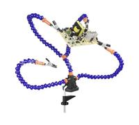 The Third Hand Table clamp Universal arm Soldering Station Four-Claw Auxiliary Fixture PCB Circuit Board Welding Repair Tool Fixed Bracket(Y4be-xs-blue4claws)