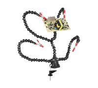 The Third Hand Table clamp Universal arm Soldering Station Four-Claw Auxiliary Fixture PCB Circuit Board Welding Repair Tool Fixed Bracket(Y4r-xs-blackredclip4claws)