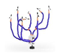 The Third Hand Welding Auxiliary Hand clamp Table Octopus Soldering Station Circuit Board Auxiliary Multi-Function(SilverY8BE-SY)