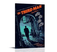 The Third Man Creative Waterproof Decorative Paintings Free of Framing Directly Pasted with Moisture-proof And Anti Fouling Materials Living Room Bedroom Hanging Paintings Artistic Sense Home GiftsFra
