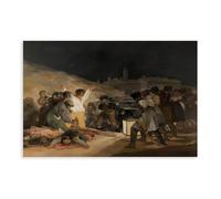 The Third of May by Francisco Goya Impressionism Canvas Wall Art Poster De | for Living Room Aesthetics, Bedroom, Dorm Decor Home Office Decoration Unframed Print-style 20"L x 30"W
