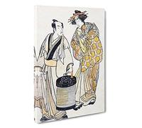 The Third Segawa as an Oiwan by Katsukawa Shunsho Canvas Print | Gallery Wrapped 30mm Frame Wall Art | 30x20 inches | Ready to Hang | Modern Picture | Living Room Bedroom Lounge Office
