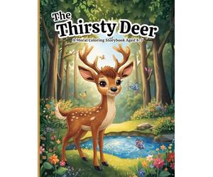 The Thirsty Deer A Moral Coloring Storybook Aged 4-7