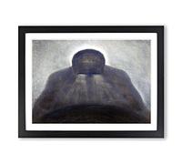The Thought By Mikalojus Konstantinas Classic Painting Framed Print | A2 Black Framed Wall Art | Ready to Hang | Classic Historical Picture | Living Room Bedroom Lounge Office
