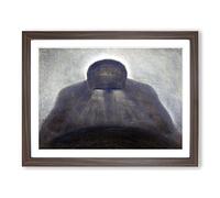 The Thought By Mikalojus Konstantinas Classic Painting Framed Print | A2 Walnut Framed Wall Art | Ready to Hang | Classic Historical Picture | Living Room Bedroom Lounge Office