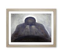 The Thought By Mikalojus Konstantinas Classic Painting Framed Print | A4 Oak Framed Wall Art | Ready to Hang | Classic Historical Picture | Living Room Bedroom Lounge Office