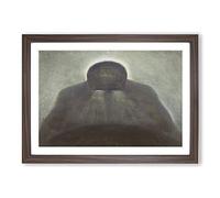 The Thought by Mikalojus Konstantinas Framed Print | A2 Walnut Framed Wall Art | Ready to Hang | Modern Nature Picture | Living Room Bedroom Lounge Office
