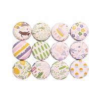 The Thoughtful Choice for TA! Mini Aromatherapy Candle Tin Can Creating A Atmosphere Perfect Various Occasions! Sectioned Food Containers with Lids (White, 4cm)