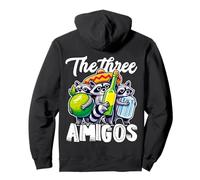 The Three Amigos Cute Racoon With Lime Salt and Tequila Pullover Hoodie
