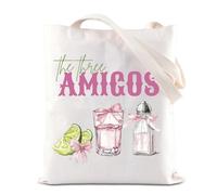 The Three Amigos Gift Cinco De Mayo Celebration Tote Bag Margarita Cocktail Gift Lime Salt Tequila Shoulder Bag (Amigos)