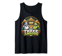 The Three Amigos Salt Lime and Tequila Funny Drinking Party Tank Top