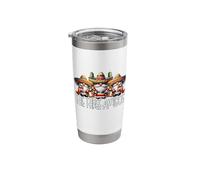 The Three Amigos with Sombrero Funny Cinco De Mayo Gnomes Stainless Steel Insulated Tumbler
