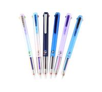 The Three-Color All In- 1 Gel Pen, Multicolor Pen, Ballpoint Pens, Quick Access Writing, Anti-Slip Comfort, 14.5cm 6 Pieces for Home Office Art Projects Journaling Drawing