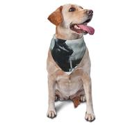 The Three-Dimensional Knight Kneels Printed Graphic Pet Triangle Scarf For Dogs & Cats, Adjustable Cute Pet Bandana For & Photo Shoots