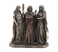 The Three Fates of Destiny Cold Cast Resin Antique Bronze Finish Greek Statue