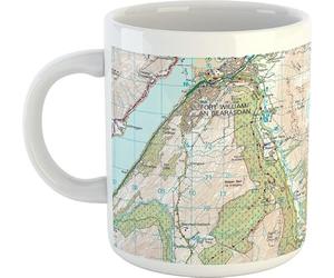 The Three Peaks Mugs - Ben Nevis - Scafell Pike - Snowdonia - 300ml - Dishwasher and Microwave Safe (Ben Nevis)