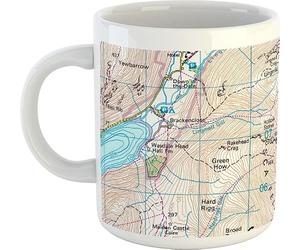 The Three Peaks Mugs - Ben Nevis - Scafell Pike - Snowdonia - 300ml - Dishwasher and Microwave Safe (Scafell Pike)