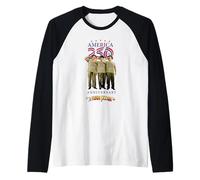 The Three Stooges+ USA 250 Raglan Baseball Tee