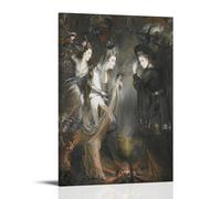 The Three Witches - Macbeth (William Shakespeare) By Daniel Gardner Canvas And Wall Art Picture Print Modern Family Bedroom Decors 08x12inch(20x30cm)