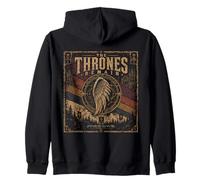 The Thrones Remain Apocalypse Angel Biblical Zip Hoodie