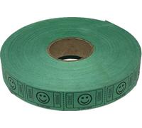 The Ticket Gurus 2000 Green Smile Raffle Tickets Single Roll Consecutively Numbered Raffle Tickets