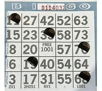 The Ticket Gurus Blue Pushout Bingo Cards-1 Card per sheet-500ct