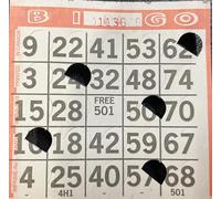The Ticket Gurus Red Pushout Bingo Cards-1 Card per sheet-500ct