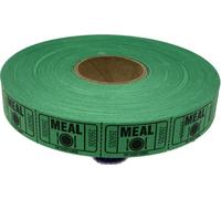 The Ticket Gurus-roll of 2000 Green Meal Tickets Single Roll Consecutively Numbered Raffle Tickets