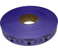 The Ticket Gurus-roll of 2000 Purple Drink Tickets Single Roll Consecutively Numbered Raffle Tickets