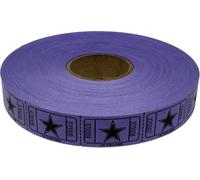 The Ticket Gurus-roll of 2000 Purple Star Tickets Single Roll Consecutively Numbered Raffle Tickets