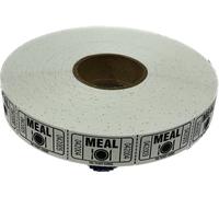 The Ticket Gurus-roll of 2000 White Meal Tickets Single Roll Consecutively Numbered Raffle Tickets