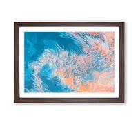 The Tide is High in Abstract Framed Print | A2 Walnut Framed Wall Art | Ready to Hang | Abstract Fantasy Picture | Living Room Bedroom Lounge Office