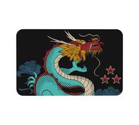 The Tide Is Rising And The Clouds Are Long Diatomaceous Earth Bath Mat â€“ 19.7 X 31.5 In Premium Silicone-Infused Tech Fabric Floor Mat With Non-Slip Rubber Backing For Bathroom, Kitchen & Shower