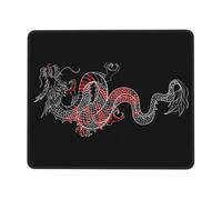 The Tide Of The Black Dragon Multi-Size Rubber-Edged Gaming Mouse Pad (Landscape) â€“ Full-Print, Eco-Friendly 100% Polyester Surface With 3mm Non-Slip Rubber Base For Office, Study & Pc/Console Use