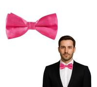 The Tie Co™ Adjustable Clip-On Bow Tie - Pre-Tied Formal Bowtie for Men, Wedding, Party & Special Events (Hot Pink)
