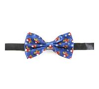 The Tie Co™ Festive Fun Christmas Secret Santa/Reindeer/Snowflake Nordic Novelty Gift Pre Tied Adjustable Bow Ties (6 - Royal Blue Santa Reindeer Repeat)