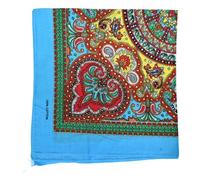 The Tie Co™ Funky Pattern Colourful Bandana - Multi-Use Head, Neck, Face Mask & Scarf Accessory - Blue Yellow red Paisley