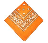 The Tie Co™ Funky Pattern Colourful Bandana - Multi-Use Head, Neck, Face Mask & Scarf Accessory - Orange