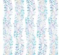 The Tie Co Iridescent Metallic Tinsel Garland - Elegant Christmas Tree Decoration for Indoor & Outdoor Holiday Parties and Seasonal Events (Pack of 2 (4m))