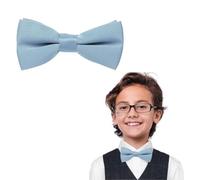 The Tie Co™ Kids Bow Tie - Pre-tied & Adjustable Plain Bow Tie for Boys & Girls, Premium Range, Formal & Party Wear Accessory (Sky Blue)
