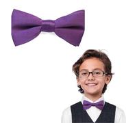 The Tie Co™ Kids Bow Tie - Pre-tied & Adjustable Plain Bow Tie for Boys & Girls, Premium Range, Formal & Party Wear Accessory (Cadbury's Purple)